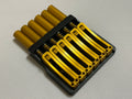 Rakhvari 6 String Hardtail Bridge - Black Baseplate / Gold Hardware