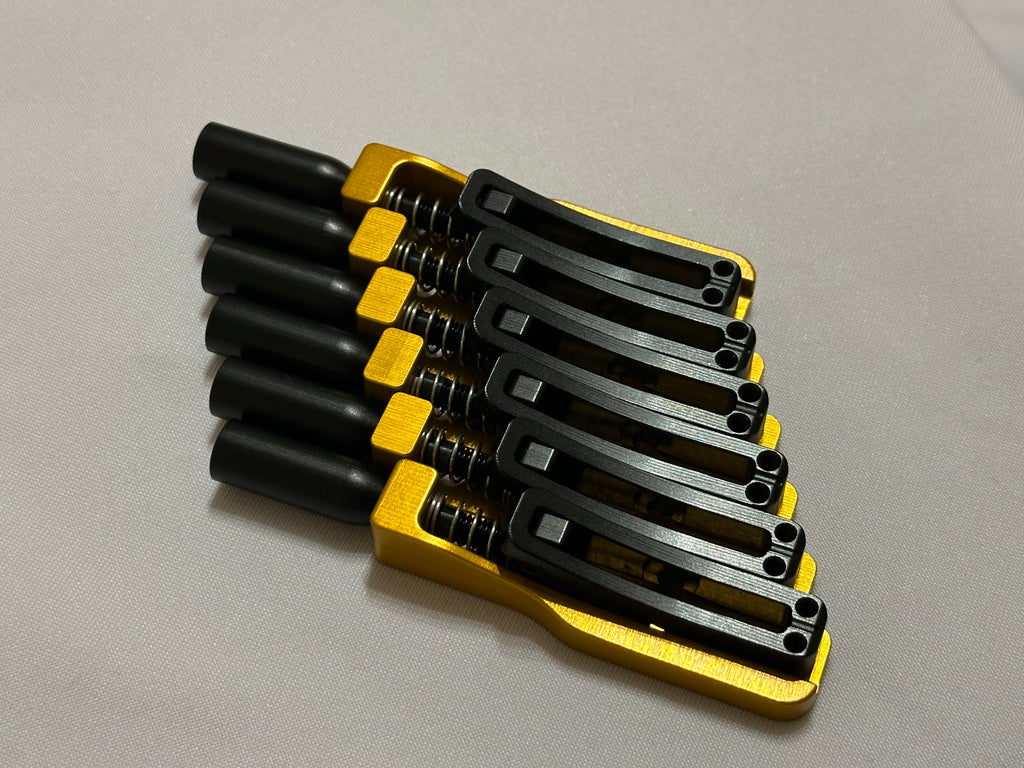 Skethra Multiscale Mono-Rail Bridge — Gold Baseplate / Black Hardware