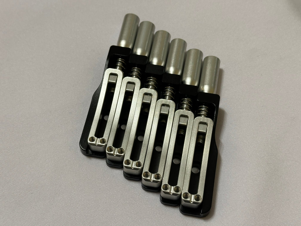 Skethra Multiscale Mono-Rail Bridge — Black Baseplate / Silver Hardware