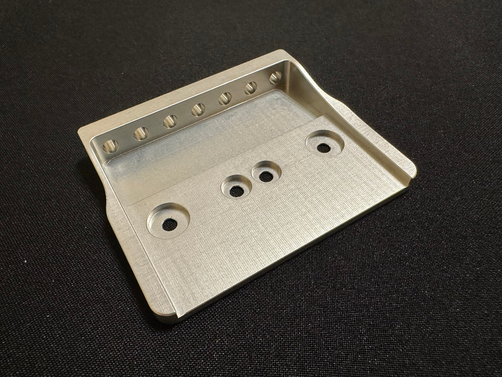 Rakhvari 7-String Hardtail Guitar Bridge Baseplate - Silver