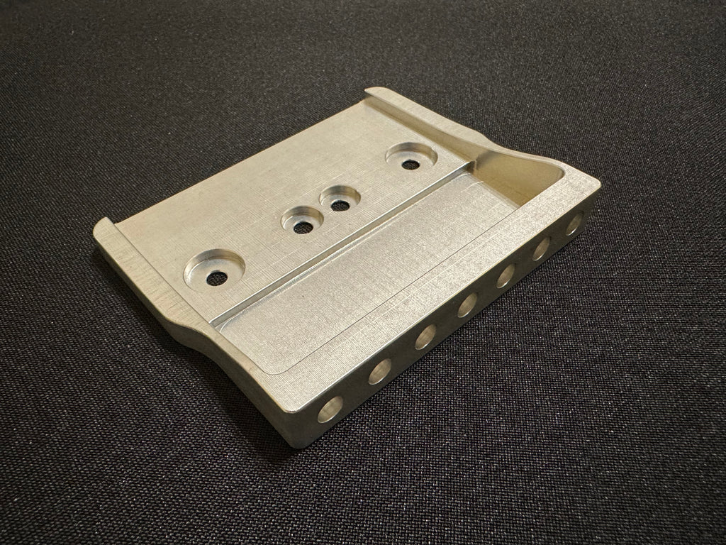 Rakhvari 7-String Hardtail Guitar Bridge Baseplate - Silver