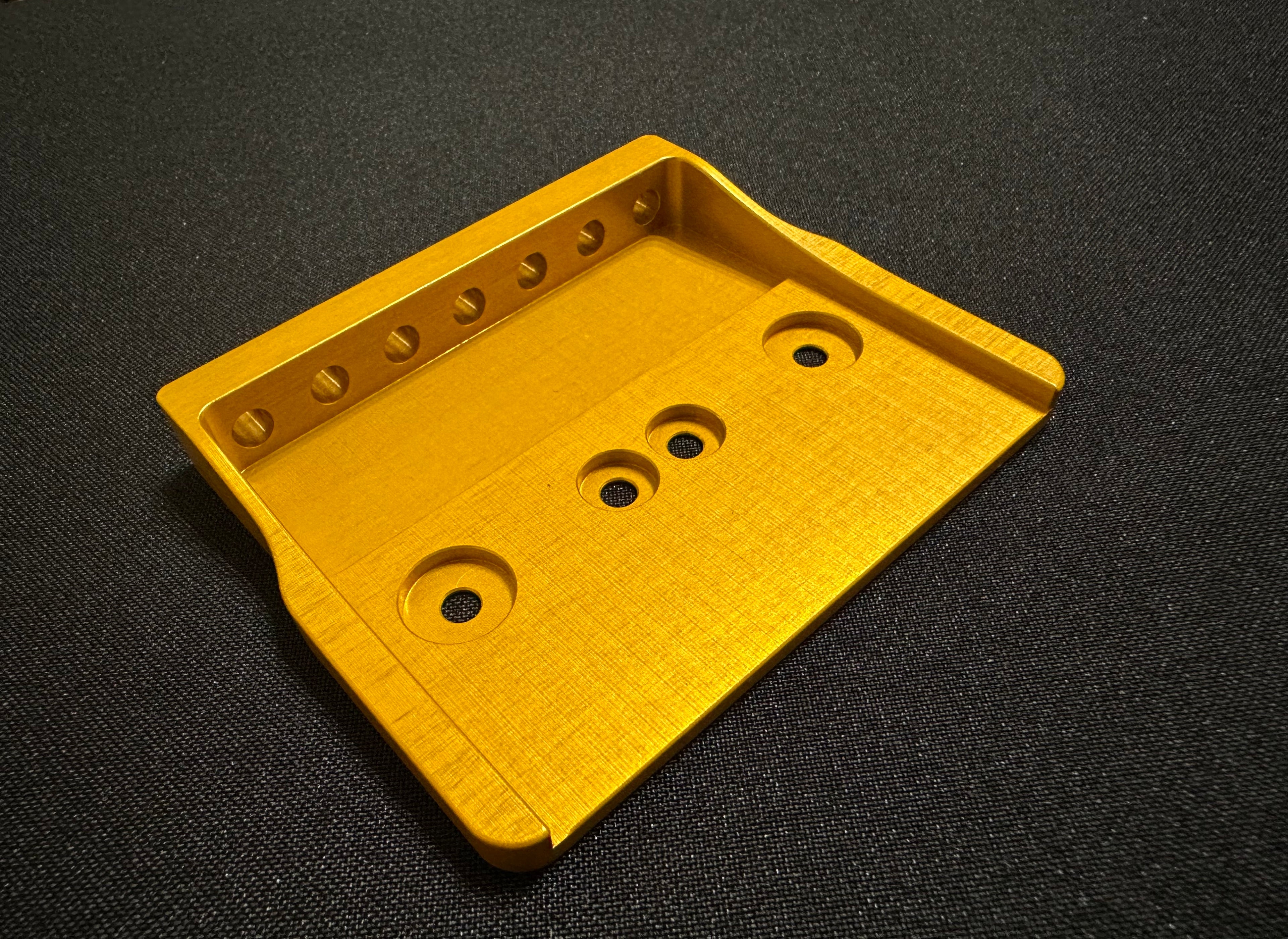 Rakhvari 7-String Hardtail Guitar Bridge Baseplate - Gold