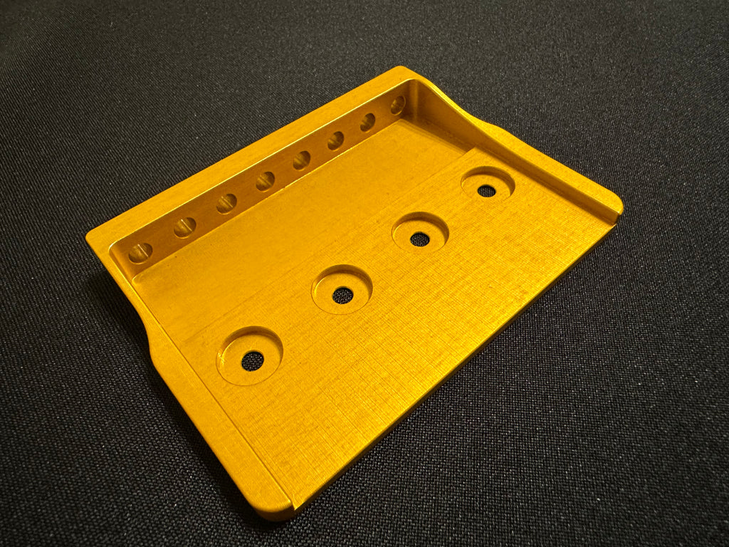Rakhvari 8-String Hardtail Guitar Bridge Baseplate - Gold