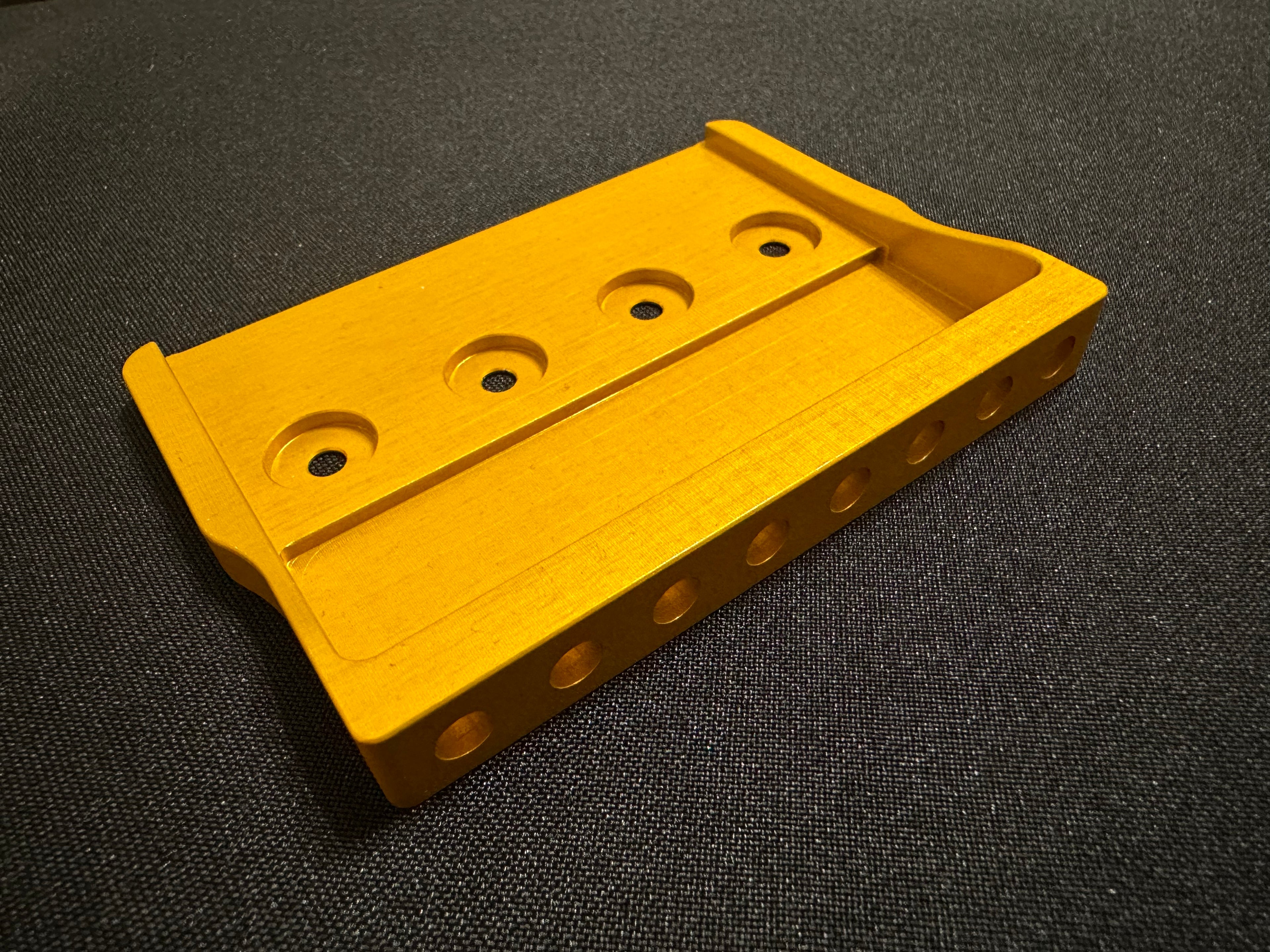 Rakhvari 8-String Hardtail Guitar Bridge Baseplate - Gold