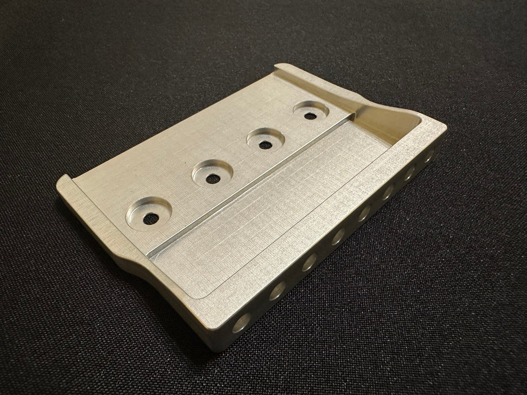 Rakhvari 8-String Hardtail Guitar Bridge Baseplate - Silver