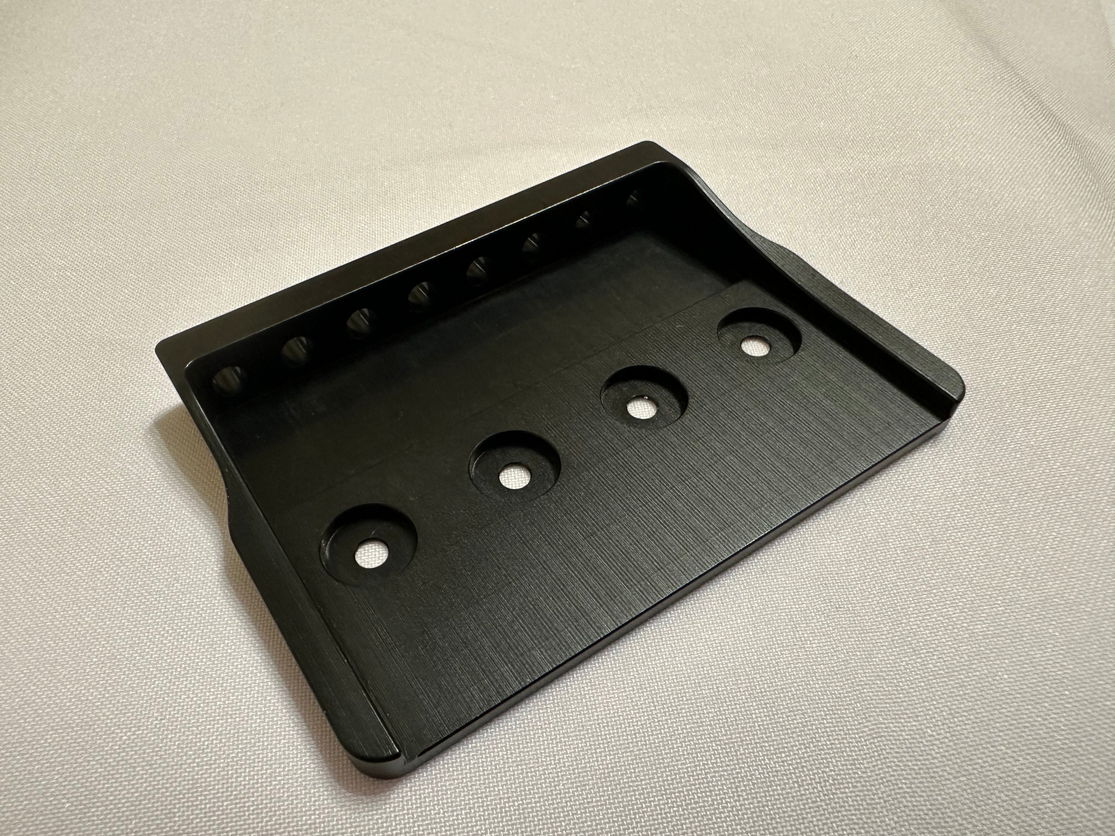 Rakhvari 8-String Hardtail Guitar Bridge Baseplate - Black