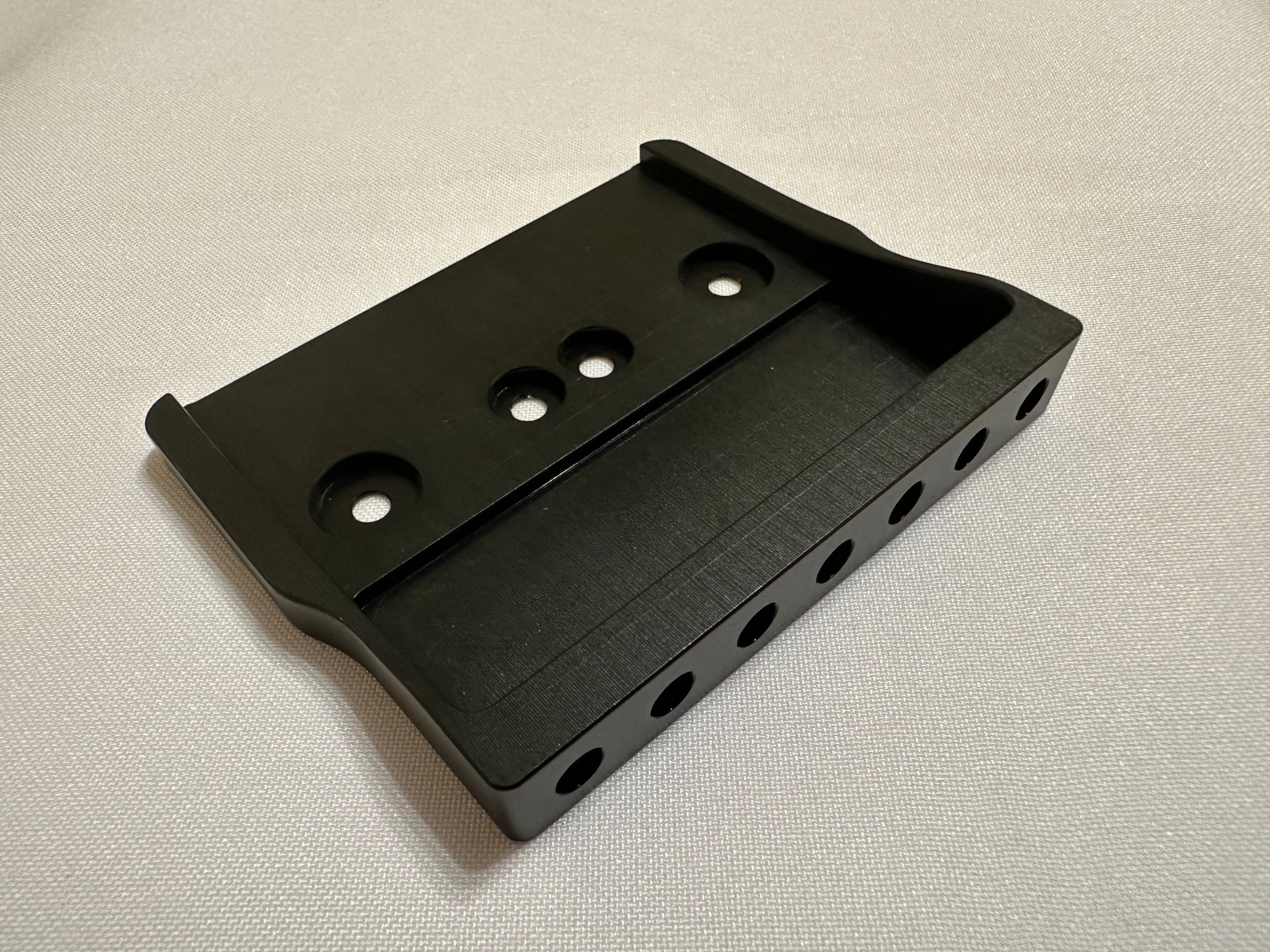 Rakhvari 8-String Hardtail Guitar Bridge Baseplate - Black
