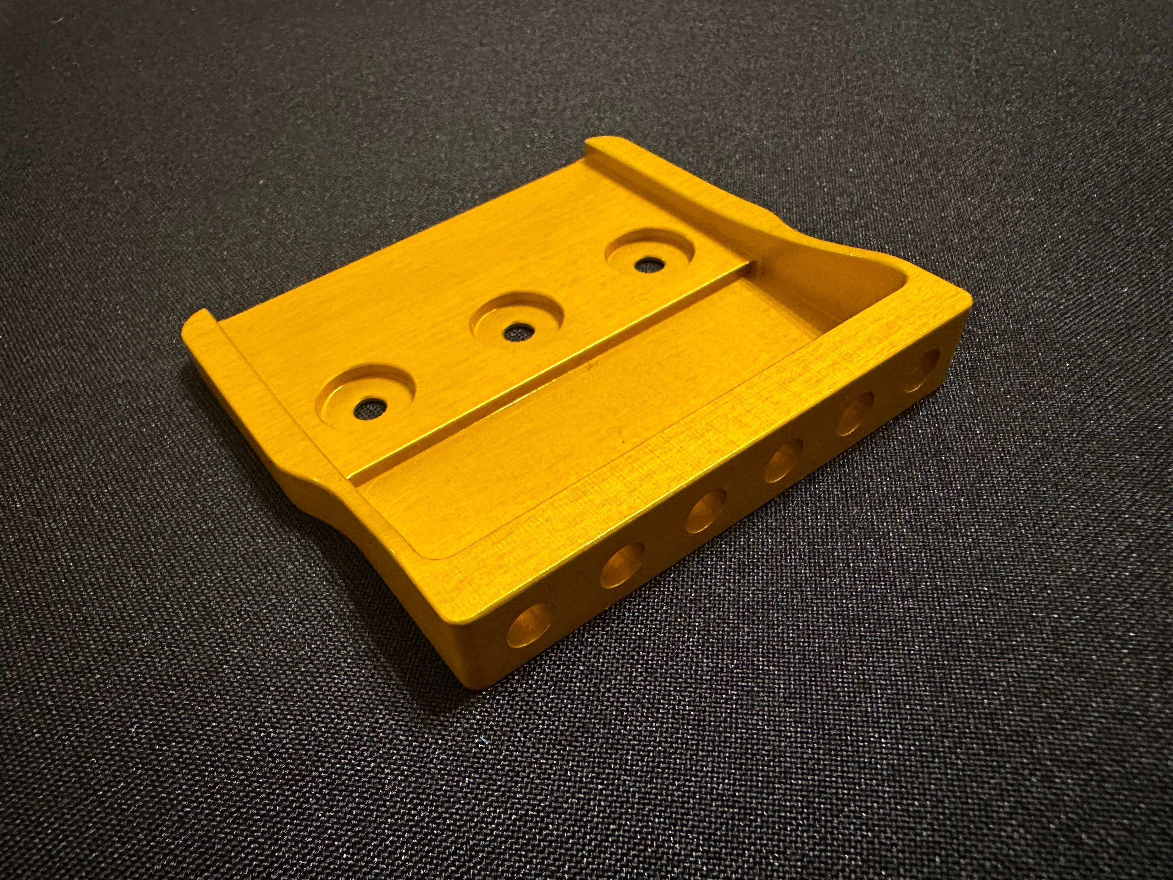 Rakhvari 6-String Hardtail Guitar Bridge Baseplate - Gold