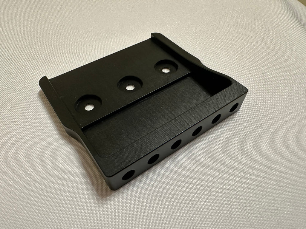 Rakhvari 6-String Hardtail Guitar Bridge Baseplate - Black