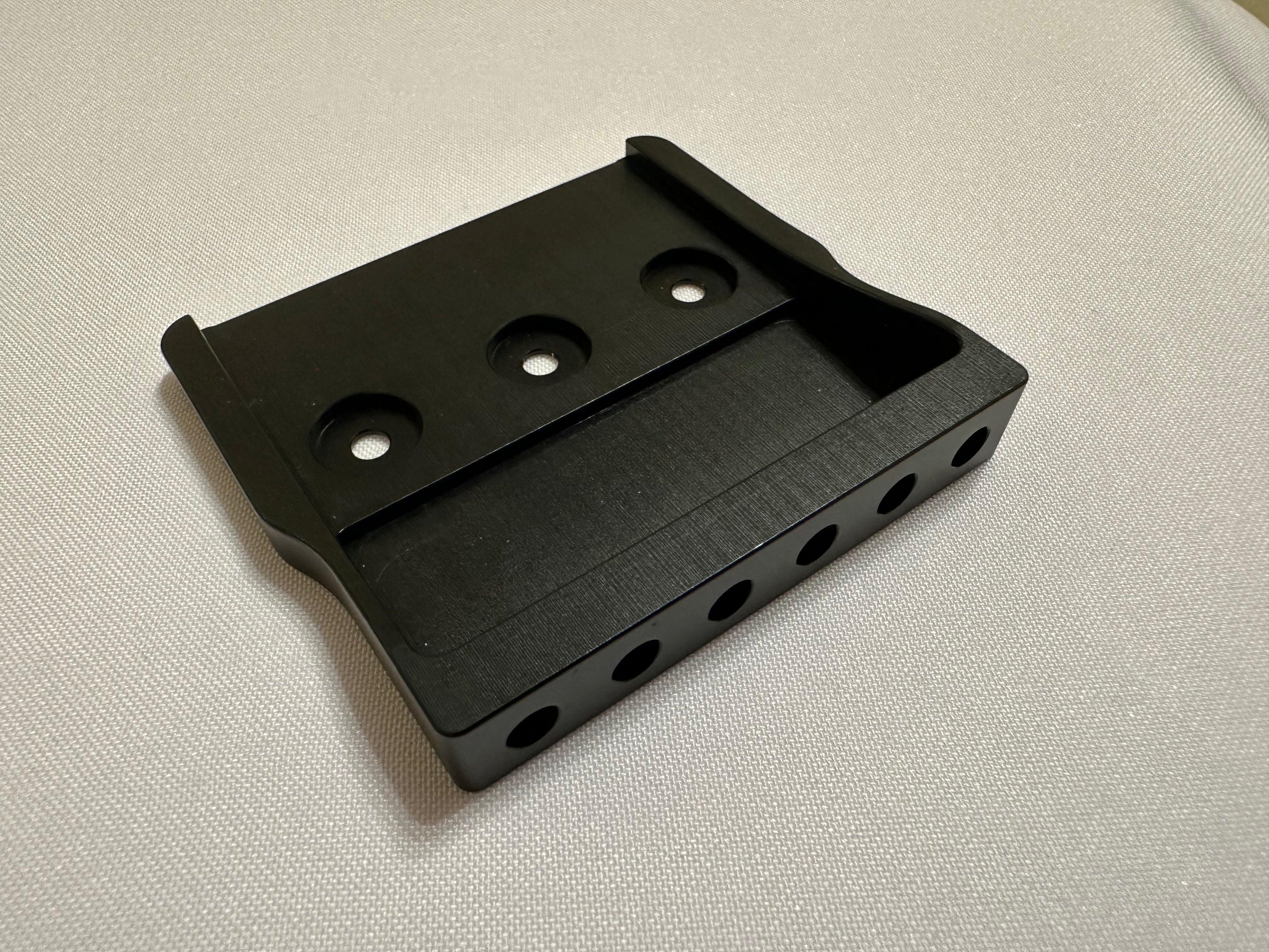 Rakhvari 6-String Hardtail Guitar Bridge Baseplate - Black